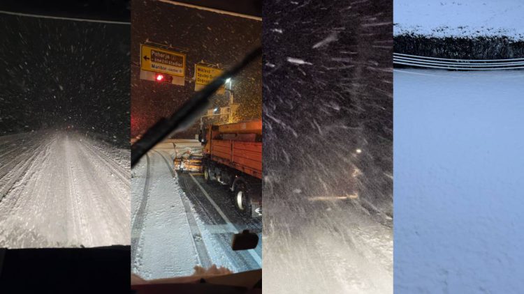 Snijeg, Slovenija, Maribor, Putevi