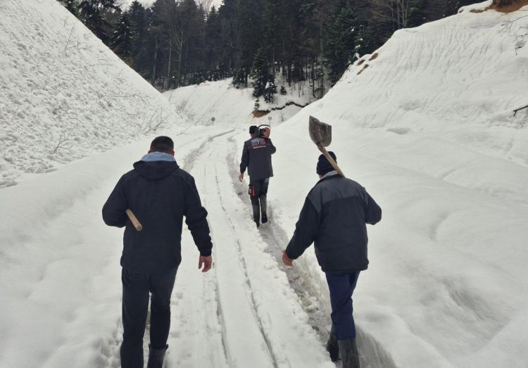 Snijeg, Kozara, Mrakovica, Gornji Podgradci